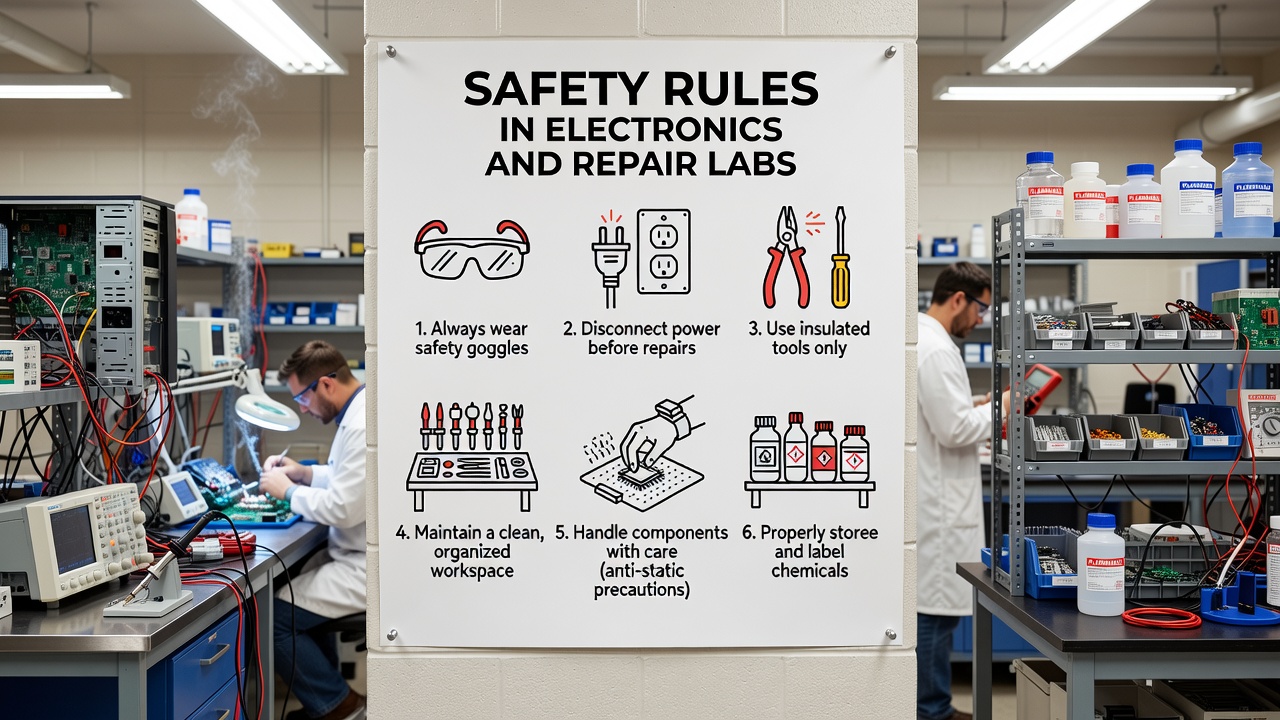Safety Rules in Electronics and Repair Labs